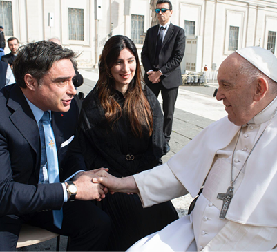 Pope FrancisHead of the Catholic Church, Bishop of Rome and Sovereign of the Vatican City State.